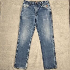 Wrangler FR Flame Resistant Jeans Mens 36x36 Blue Relaxed Fit Workwear FR31MWZ